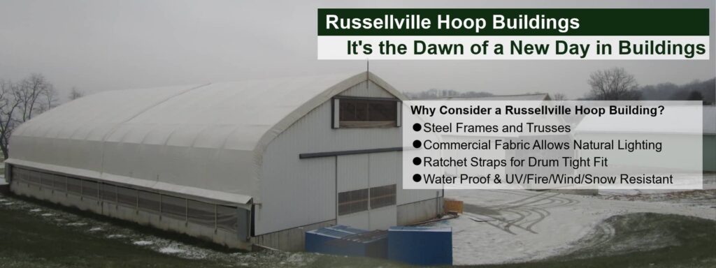 Russellville Hoop Buildings banner