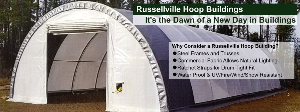 Russellville Hoop Buildings banner